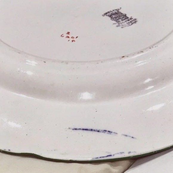 JA6-SIX PIECE SET RARE 1921 Antique Copeland Spode Vienna Bird Dinner Plates - Picture 6 of 11